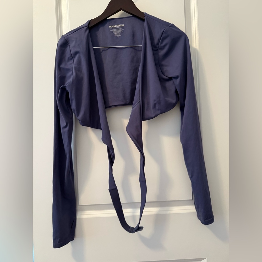 Workout Navy Open Front Cardigan